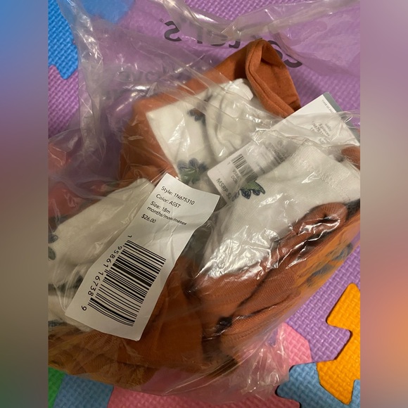 Carters 3 piece baby infant matching dinosaur onesies bodysuits leggings pants - Picture 6 of 7